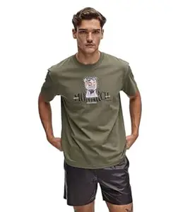 RINO7 Men’s Premium Cotton Monarch Graphic Printed T Shirt | Luxury & Regular Fit 240 GSM Round Neck Casual Streetwear Tee | Stylish Summer Fashion T Shirt for Men Gym Workout