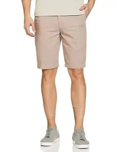 The Indian Garage Co Men Slim Fit Solid Mid-Rise Chino Shorts
