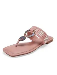 Catwalk Women Stylised Open Back Platforms | For Women & Girls (PINK,6 UK)