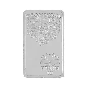 SHINE FOR A LIFETIME 20 Grams 'Lotus flower", Purity Certified By BIS HALLMARK Center, SHINY 999 Silver LUCKY Bar…