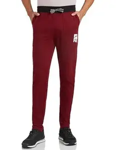 Amazon Brand - Symbol Men's Cotton Rich Strechable Knit Terry Track Pants - Regular Fit