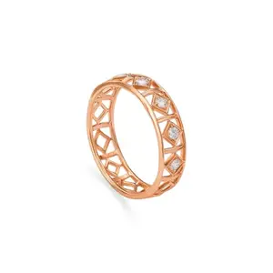 Mia by Tanishq Prism Glamour Gold & Diamond 14 Kt Finger Ring (1.425 gm)