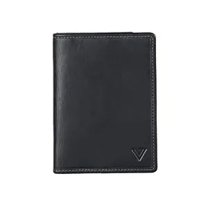 Vand Formal Black Leather Document Holder for Men & Women | 3 Card Slots | Geniune Leather