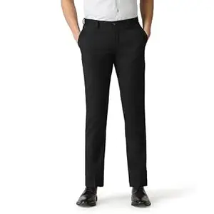 blackberrys Men's Regular Fit Solid Trousers
