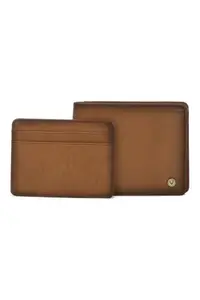 Allen Solly Men Brown Solid Leather Wallet