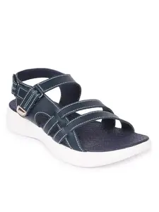ELLE Women Fashion Sandal,Navy Blue,UK-6