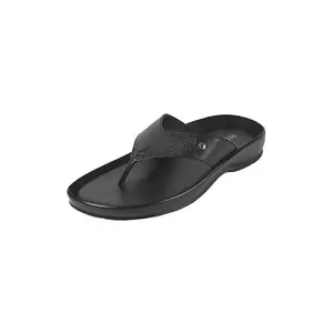 Mochi Men's Black Synthetic Comfort Slipper UK/9 EU/43(16-1121)