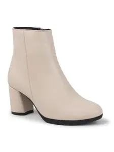 ELLE Women Boot,Cream,UK-6