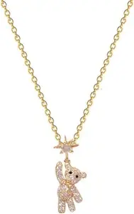 MAYA COLLECTION Anti Tarnish Love Pendant Necklace for Women | Stylish Locket Chain | Minimal Jewelry | Latest Fashion Jewellery Accessories for Girls | Gift for Women, Girls