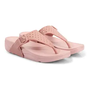 KICKFREE Stylish Women's Slip-Ons with Adjustable Straps (Pink, 8)