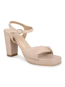 INC.5 Women Beige Solid Platform Heels