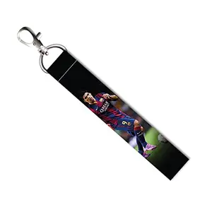 ISEE 360® Luis Suarez Football Lanyard Tag with Swivel Lobster for Gift Luggage Bags Backpack Laptop Bags L X H 5 X 0.8 INCH
