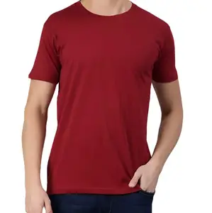 Generic Red Solid Men's Tshirt (X-Large)