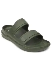 Liberty A-HA FDL-2 Casual Slides Slipper For Men With EVA Sole | Comfortable PU Outsole | Cushioned Footbed | Lightweight Latest and Trendy Design | Stylish Footwear (Olive Green 41 EU)