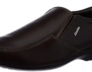 Bata Men's Slip-on Formal Shoes - Brown (9 UK) (8514214)