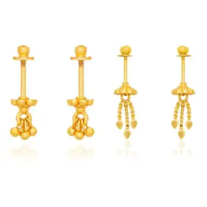 Luv Fashion Tradition Bugadi, Bugdi, Gold Plated Bugadi for Women & Girls Alloy Earring Pack Of 2PairCMB1815,1930