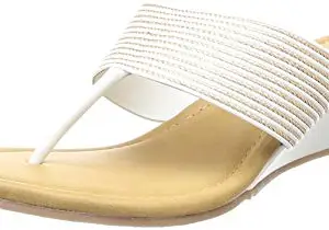 Max Women White Fashion Slippers-3 UK (36 EU) (MAYSHOES6)
