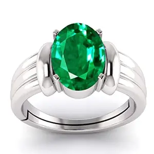TODANI JEMS Certified 3.25 Ratti 2.62 Carat Emerald Panna Gemstone Ring For Women's and Men's