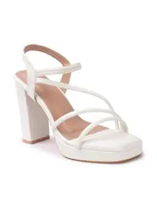 Retro Walk Women Heels (2165-White)