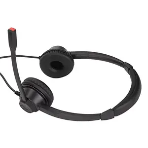 MXGZ Telephone Headsets Plug and Play Multifunction Black Lightweight Work Headphones for Call Center