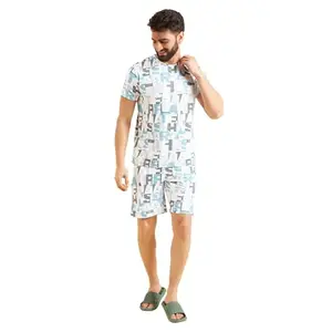 Sweet Dreams Men Printed Shorts Set
