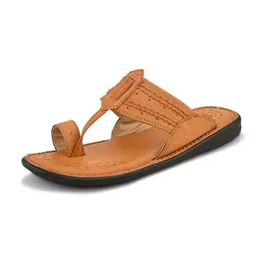 Centrino Men's Slippers | Kolhapuri Style Chappals with Soft Cushioned Footbed | Comfortable & Durable | Traditional Yet Stylish Footwear for Men 9543-3