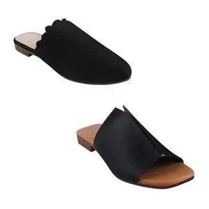 TRYME Trending Ravishing Stylish Soft & Comfortable Mules and Flats Sandals for Womens and Girls