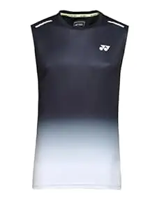 YONEX Comfort Club 8 Sleeveless Round Neck T-Shirt 3000- Sustainable Performance |TruDry Moisture-Wicking | Cool, Dry and Comfortable | Round Neck | Light Weight | Eco-Friendly T-Shirt