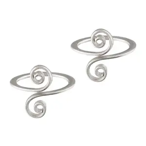Unniyarcha 92.5 Silver Celtic Toe Ring (Pair) For Women's Pure Silver 925, Sterling Silver Jewellery with Certificate of Authenticity & 925 Toe Rings for Women's Silver