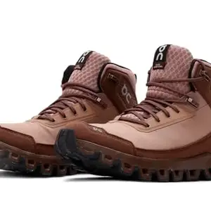ON Cloudridge 1 Women's Running Shoes, Mocha | Pebble, 8.5