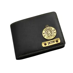 NAVYA ROYAL ART Personalized Mens Wallet Anniversary or Birthday Gift for Husband/Brother/Boyfriend/Friend - Black Wallet ST776