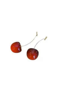 Cherry Dangle Drop Earrings for Women and Girls… Stainless Steel Drops & Danglers