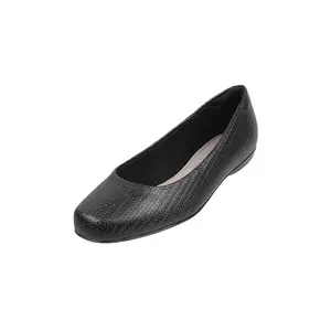 Metro Women Black Synthetic Ballerina - EU/38 UK/5-75-81