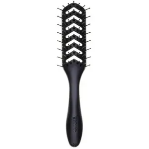 Hyflex Vent D200 Black Skeleton Vent Brush | Flexible Styling for Blow-Drying | Root Lift & Natural Shapes | Lightweight, Anti-Static Hair Brush with Smooth Nylon Pins