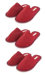 Travelkhushi Unisex Adult Red Combo Home Slippers-8 Kids UK (COM3-CTMR-8)