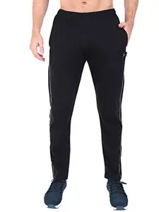 Men's Regular Fit Track Pants||Stretchable Track Pant for Men|| Cotton Track Pant Black