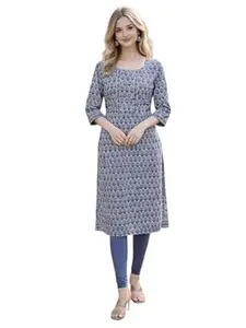 Jevi Prints Women's Cambric Cotton Printed Kurta