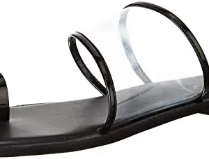 Carlton London Women's Fashion Flats Sandals Black 3 Kids UK (CLL-5720)
