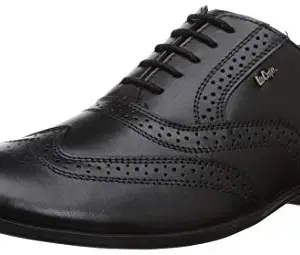Lee Cooper Men Black Leather Formal Shoes-10 UK/India (44 EU) (LC2033BBLACK44)