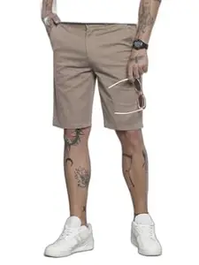 The Indian Garage Co Men Regular Fit Solid Casual Shorts
