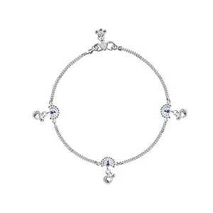 Amazon Brand - Anarva 925 Sterling Silver BIS Hallmarked Traditional Anklet for Women and Girls