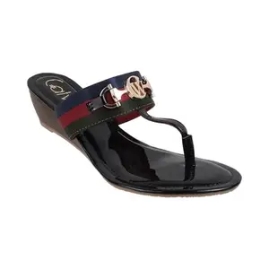 Catwalk Women Stylised Open Back Platforms | For Women & Girls (RED,6 UK)