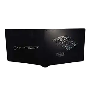 CRAFTSEVER Canvas Wallet for Men and Boys, 6 Card Holder, Bi-Fold Printed Genuine Wallet and Purse (Blue)