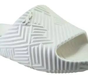 FLITE Women Slide || Flipflop for WOmen || Stylish and Comfortable Slide (White, UK Footwear Size System, Adult, Women, Numeric, Medium, 5)
