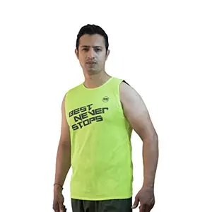 SS Premium Men's Regular Fit T Shirt (2 Way) (Black and Yellow) (40)