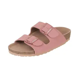 Metro Women Peach Synthetic Leather Comfort Fit Flop/Chappal UK/8 EU/41 (41-175)