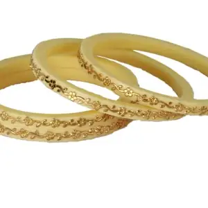 IMPREXIS STORE IMPREXIS STORE Flowers Design Traditional Patti Kada Bangles Set for Women/Girls for Any Occasion - Set of 4 (2.8)