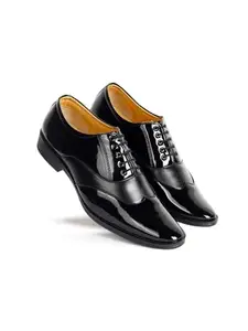 AADI Men's Black Synthetic Leather Party Formal Shoes MRJ2156_08