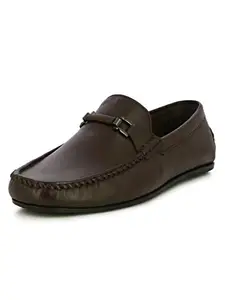 ALBERTO TORRESI Ripon Brown Buckled Men's Slip-on Shoes