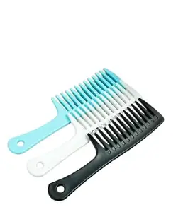 Wide Tooth Detangling Comb, Durable Styling Brush for All Hair Types - Professional Hair Care PACK OF 3PC MULTICOLOUR